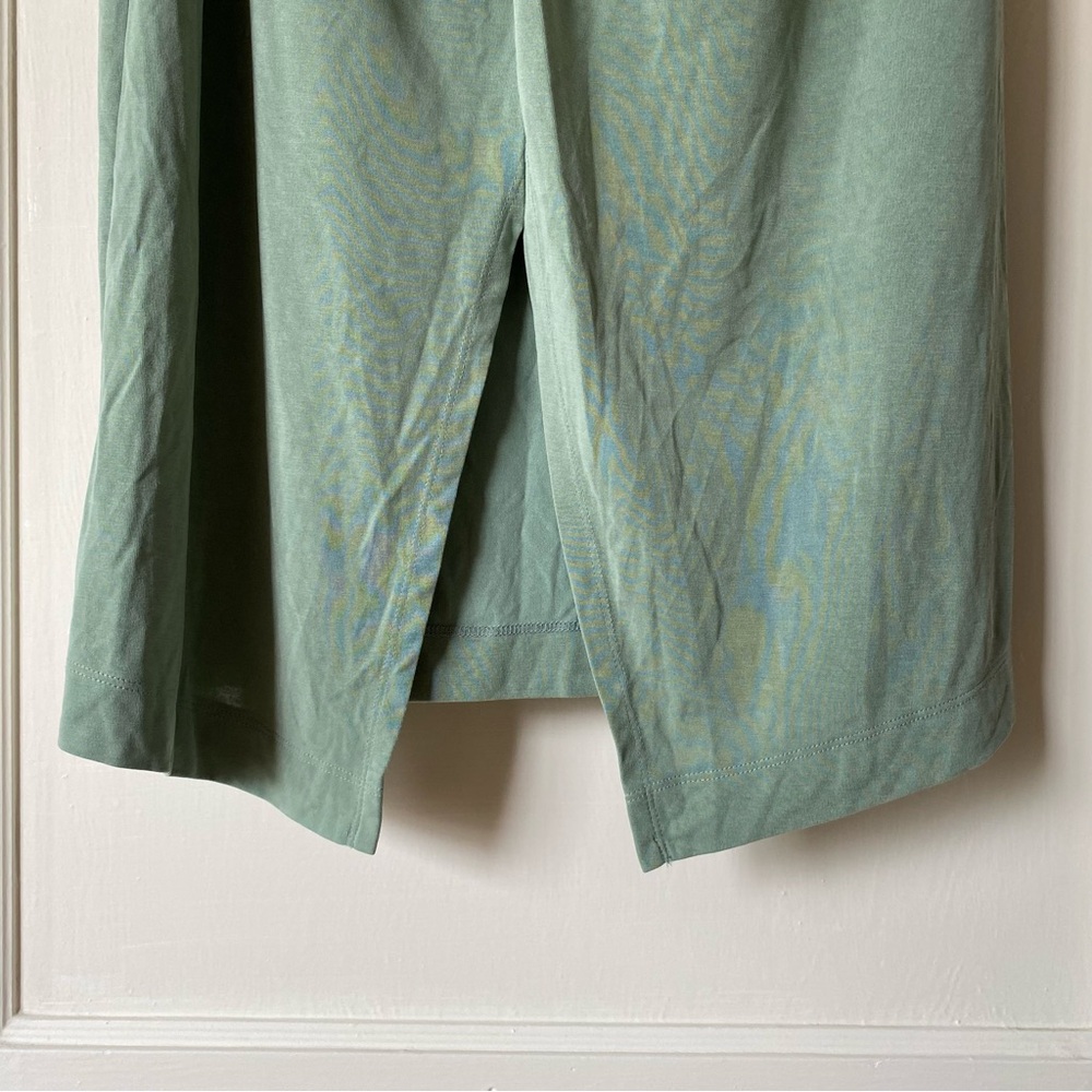 Anthropologie | Junie Twist Front Midi Skirt Green - Picture 7 of 12